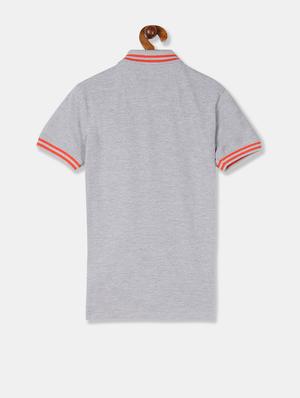polo neck contrast detail t-shirt - 17840022 - Standard Image - 2