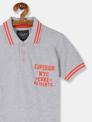 polo neck contrast detail t-shirt - 17840022 - Standard Image - 3