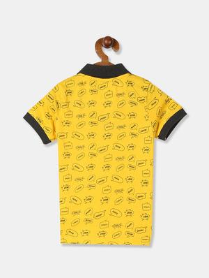 polo neck printed t-shirt - 17840041 - Standard Image - 2