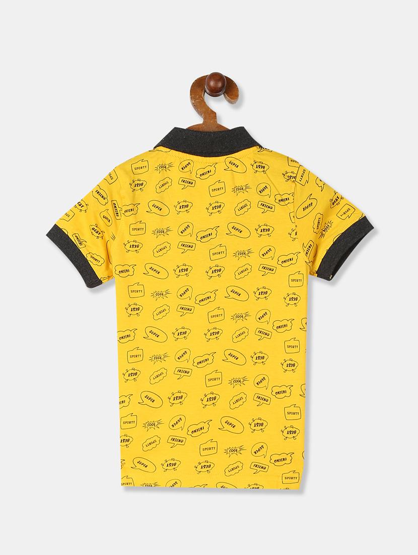 polo neck printed t-shirt - 17840041 - Zoom Image - 2