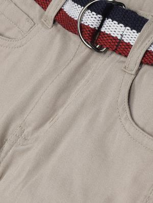 grey solid chinos trouser - 17840101 - Standard Image - 3