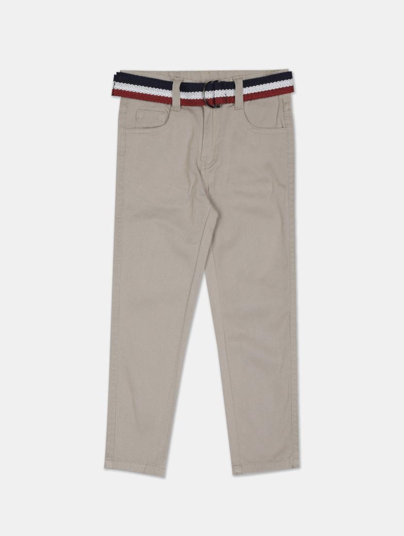 grey solid chinos trouser - 17840101 - Zoom Image - 1