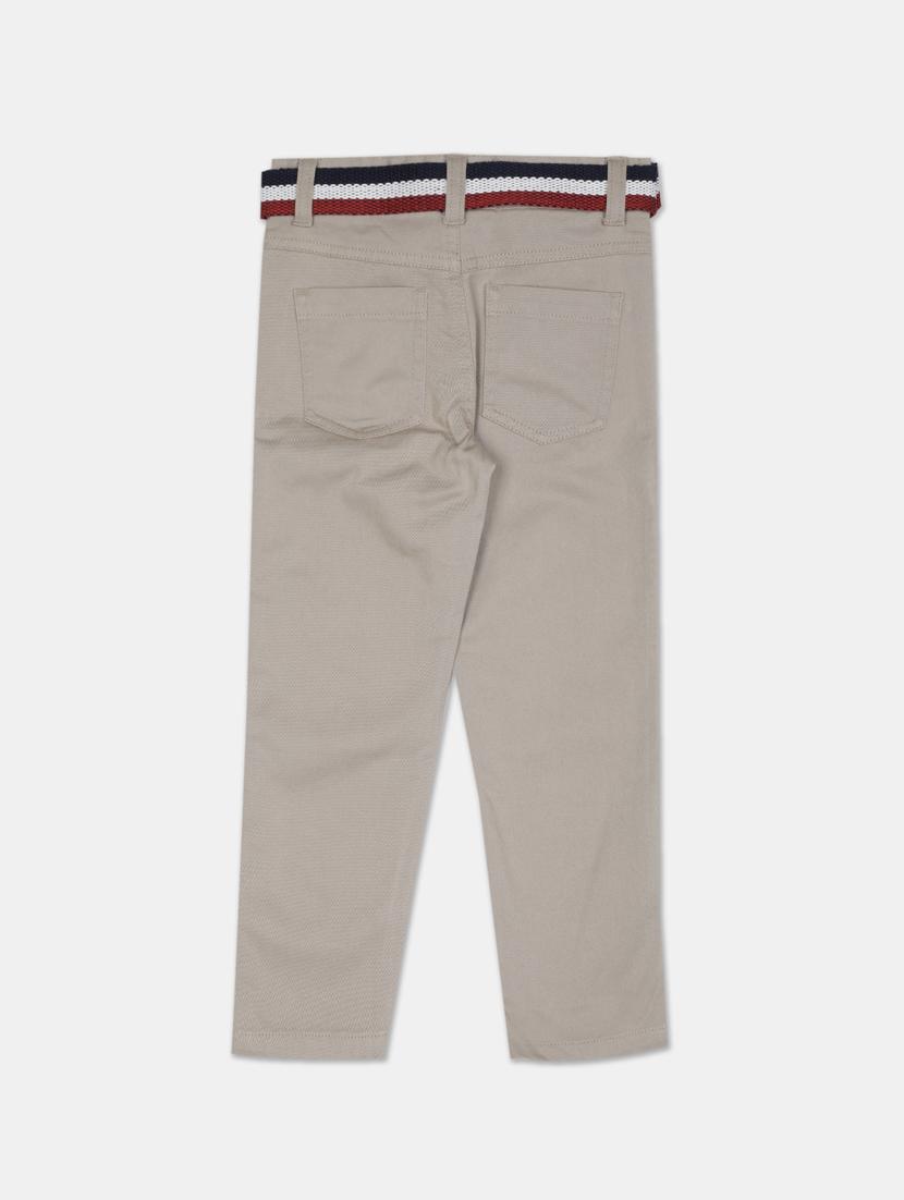 grey solid chinos trouser - 17840101 - Zoom Image - 2