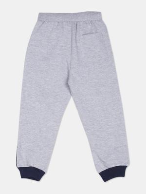 grey color block joggers trouser - 17840115 - Standard Image - 2