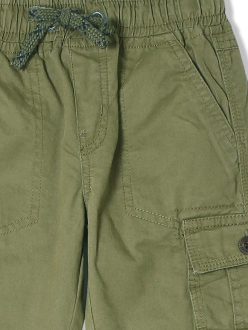 green solid chinos trouser - 17840177 - Zoom Image - 3