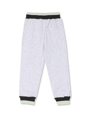 grey solid joggers trouser - 17840185 - Standard Image - 2