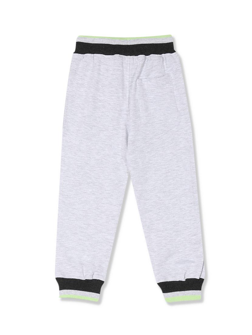 grey solid joggers trouser - 17840185 - Zoom Image - 2