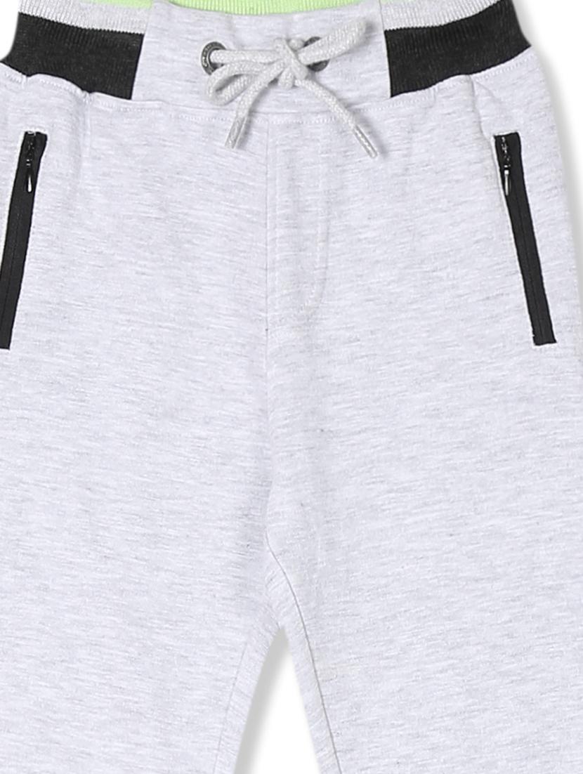 grey solid joggers trouser - 17840185 - Zoom Image - 3