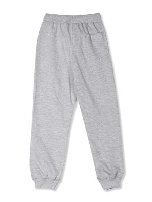 grey solid joggers trouser - 17840244 - Standard Image - 2
