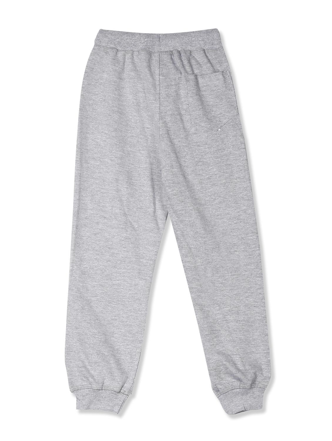 grey solid joggers trouser - 17840244 - Zoom Image - 2