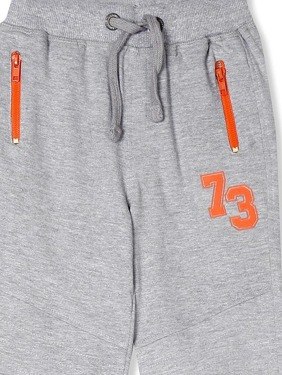 grey solid joggers trouser - 17840244 - Zoom Image - 3