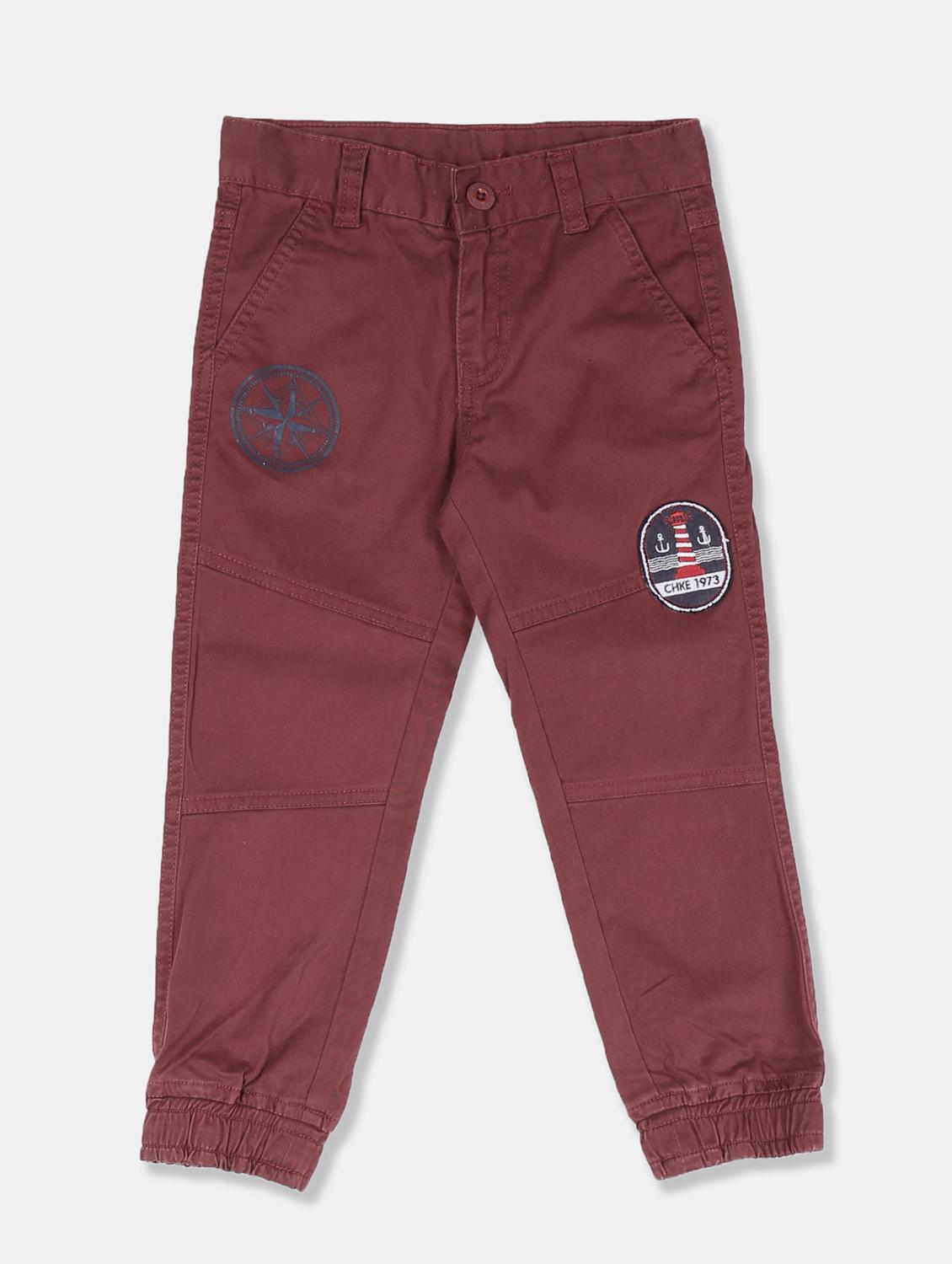red solid chinos trouser - 17840276 - Zoom Image - 1