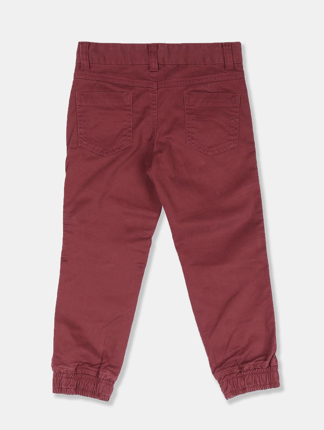 red solid chinos trouser - 17840276 - Zoom Image - 2