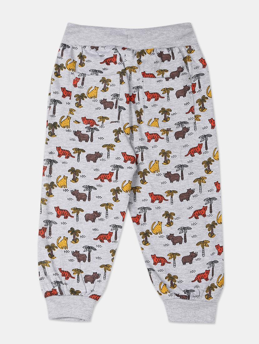 grey printed joggers trouser - 17840348 - Zoom Image - 2