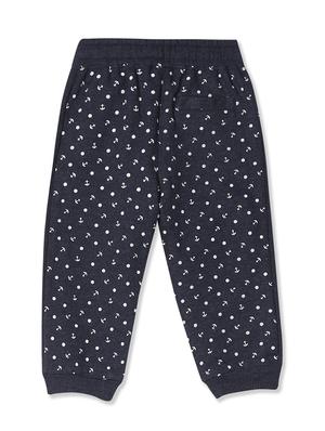 blue printed joggers trouser - 17840378 - Standard Image - 2