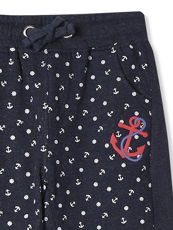blue printed joggers trouser - 17840378 - Zoom Image - 3