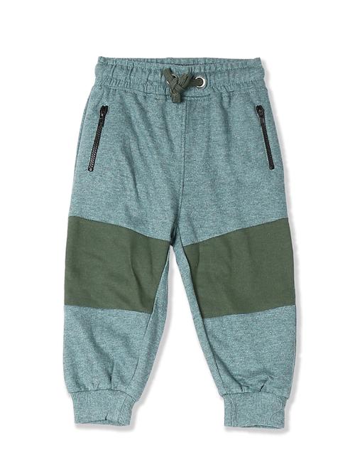 green color block joggers trouser - 17840438 - Standard Image - 1