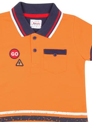 orange printed t-shirt - 17840458 - Standard Image - 3