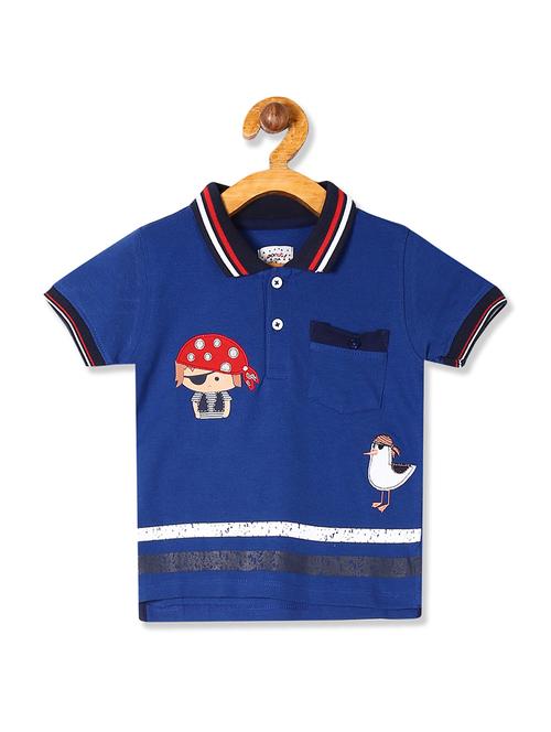 blue printed t-shirt - 17840487 - Standard Image - 1