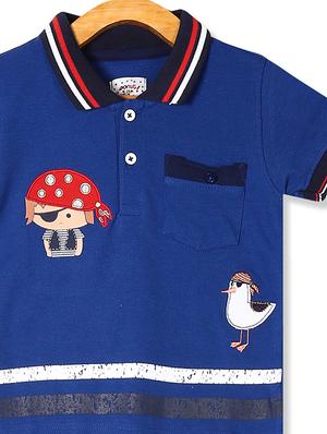 blue printed t-shirt - 17840487 - Standard Image - 3