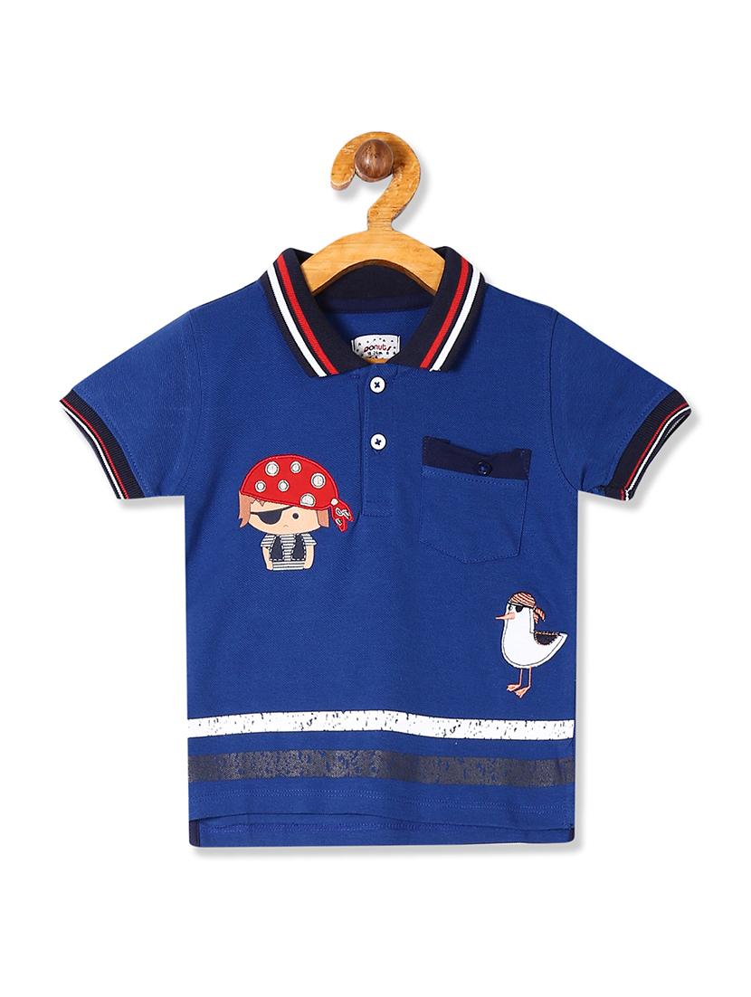 blue printed t-shirt - 17840487 - Zoom Image - 1