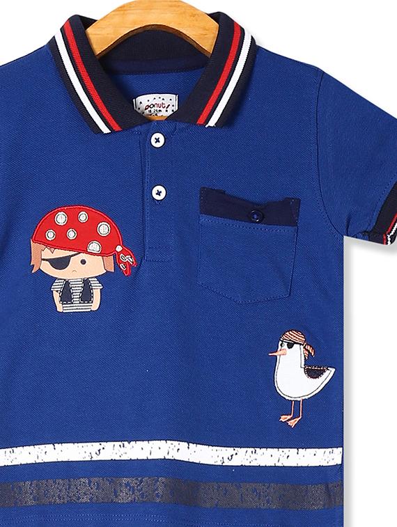 blue printed t-shirt - 17840487 - Zoom Image - 3