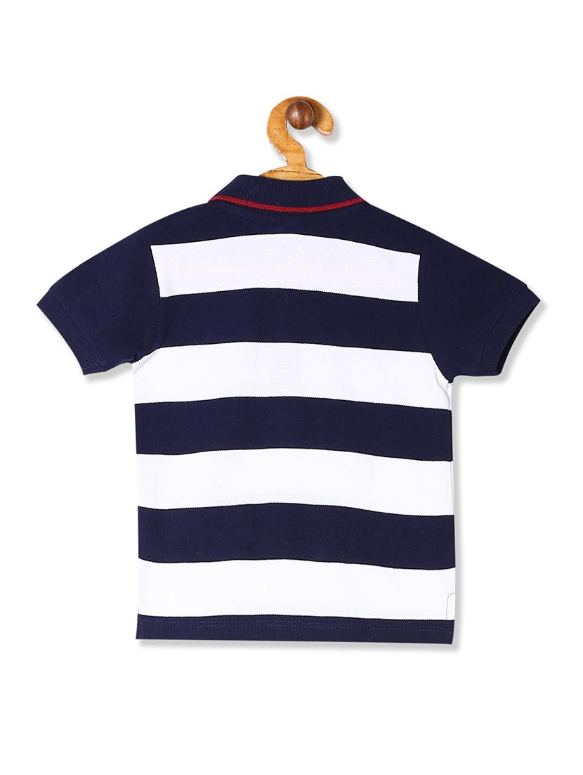 navy blue striped t-shirt - 17840500 - Zoom Image - 2