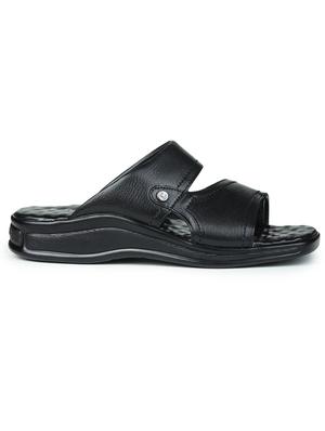 black rubber slip on sandals - 17840593 - Standard Image - 2