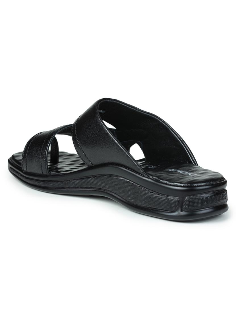 black rubber slip on sandals - 17840593 - Zoom Image - 3
