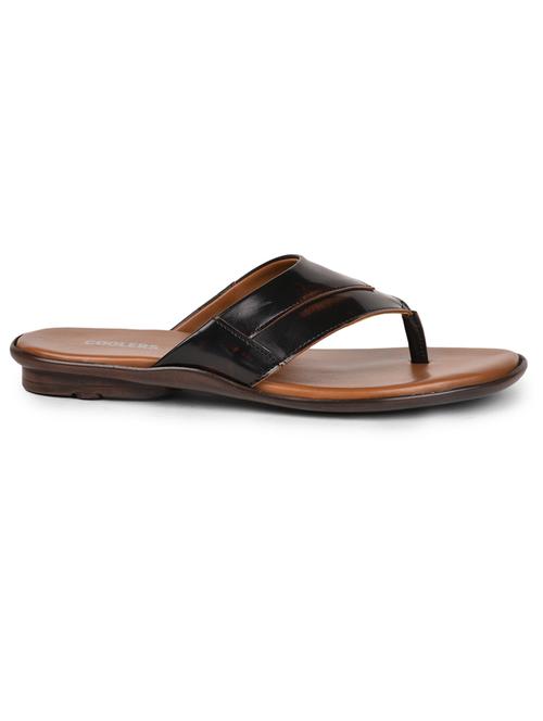 brown pu slip on flip flops - 17840602 - Very Small Image - 1