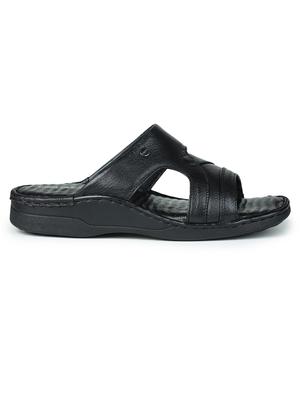 black nubuck leather slip on sandals - 17840616 - Standard Image - 2
