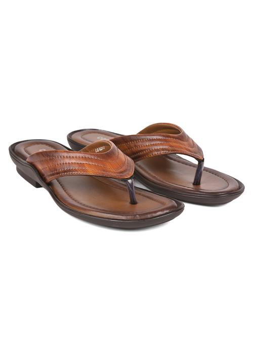 brown pu slip on flip flops - 17840667 - Very Small Image - 1