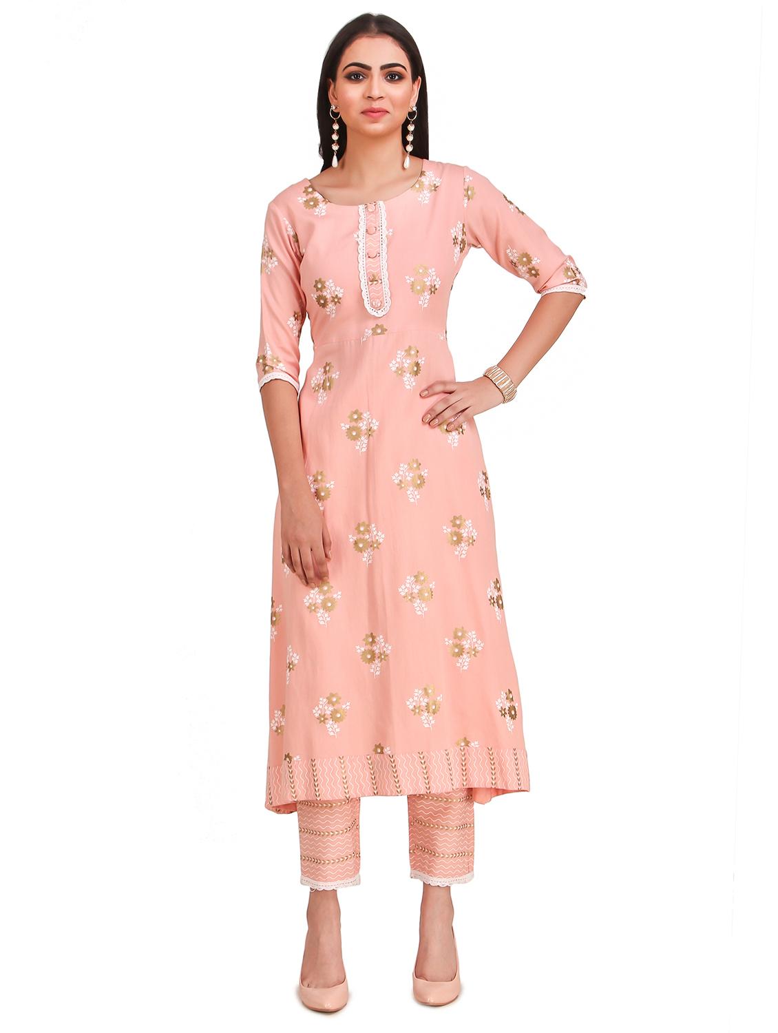 printed kurta pant set - 17840750 - Zoom Image - 1