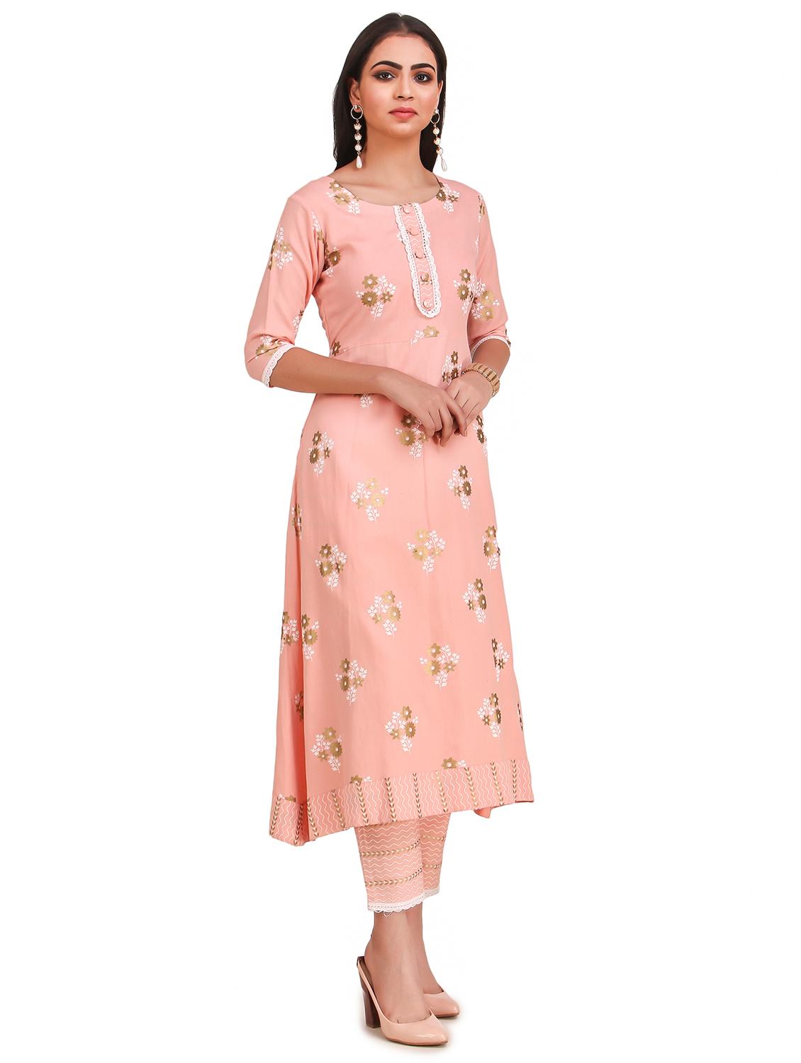 printed kurta pant set - 17840750 - Zoom Image - 2