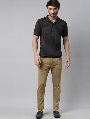 beige plain denim jeans - 17840920 - Standard Image - 5