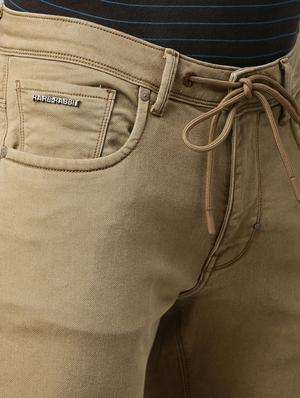 beige plain denim jeans - 17840920 - Standard Image - 6