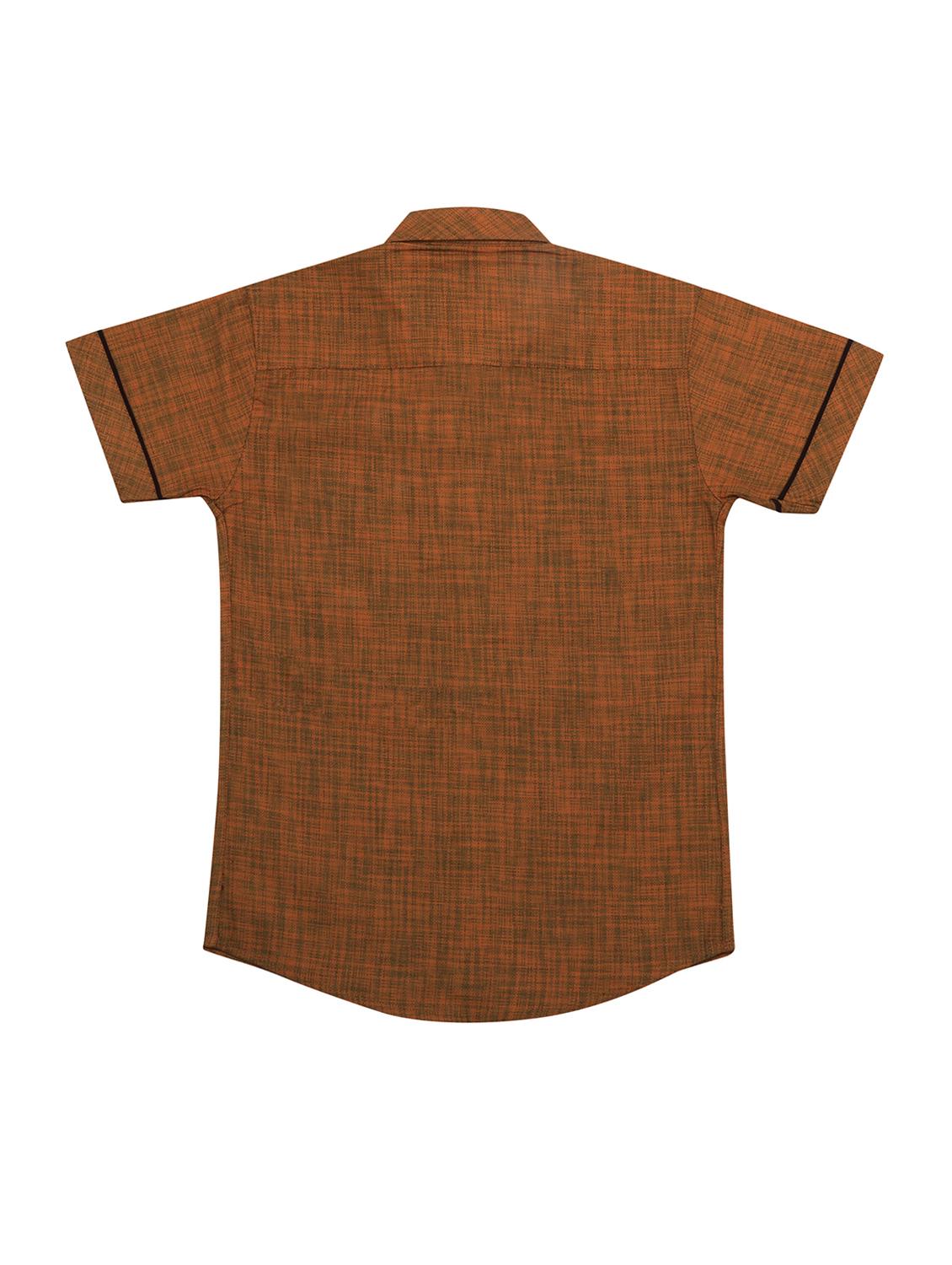 rust color solid shirt - 17841263 - Zoom Image - 2