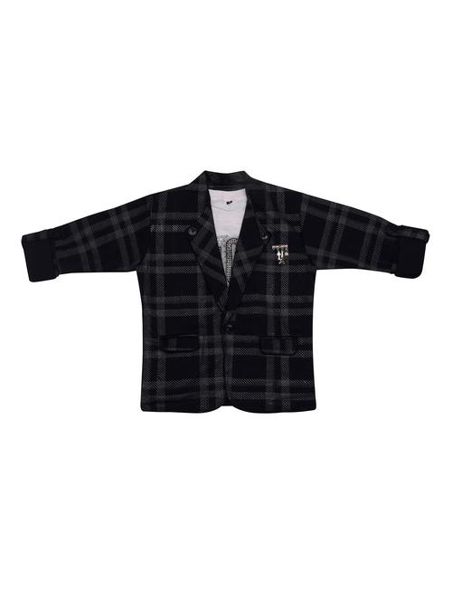 black checkered shirt with t-shirt - 17841282 - Standard Image - 1