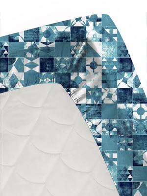 blue cotton bedsheet - 17841306 - Standard Image - 3