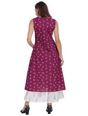 printed kurta palazzo set - 17841391 - Standard Image - 3