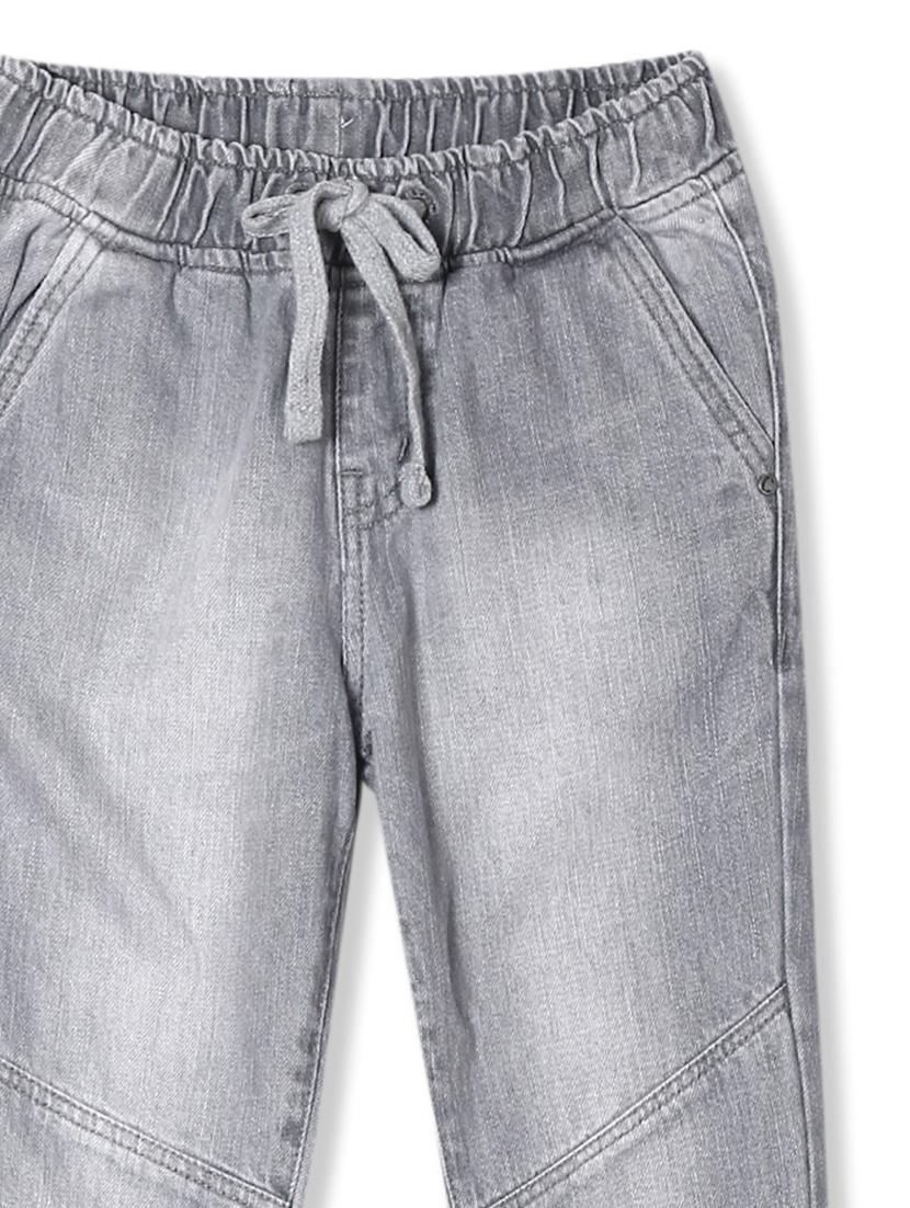grey cotton blend washed jeans - 17841658 - Zoom Image - 3