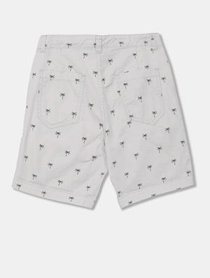 white printed shorts - 17841772 - Standard Image - 2