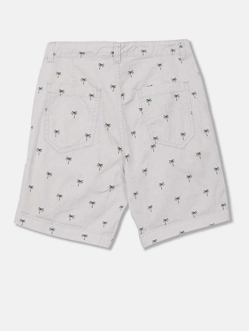 white printed shorts - 17841772 - Zoom Image - 2