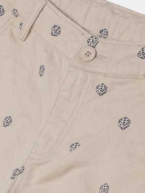 beige printed shorts - 17841782 - Standard Image - 3