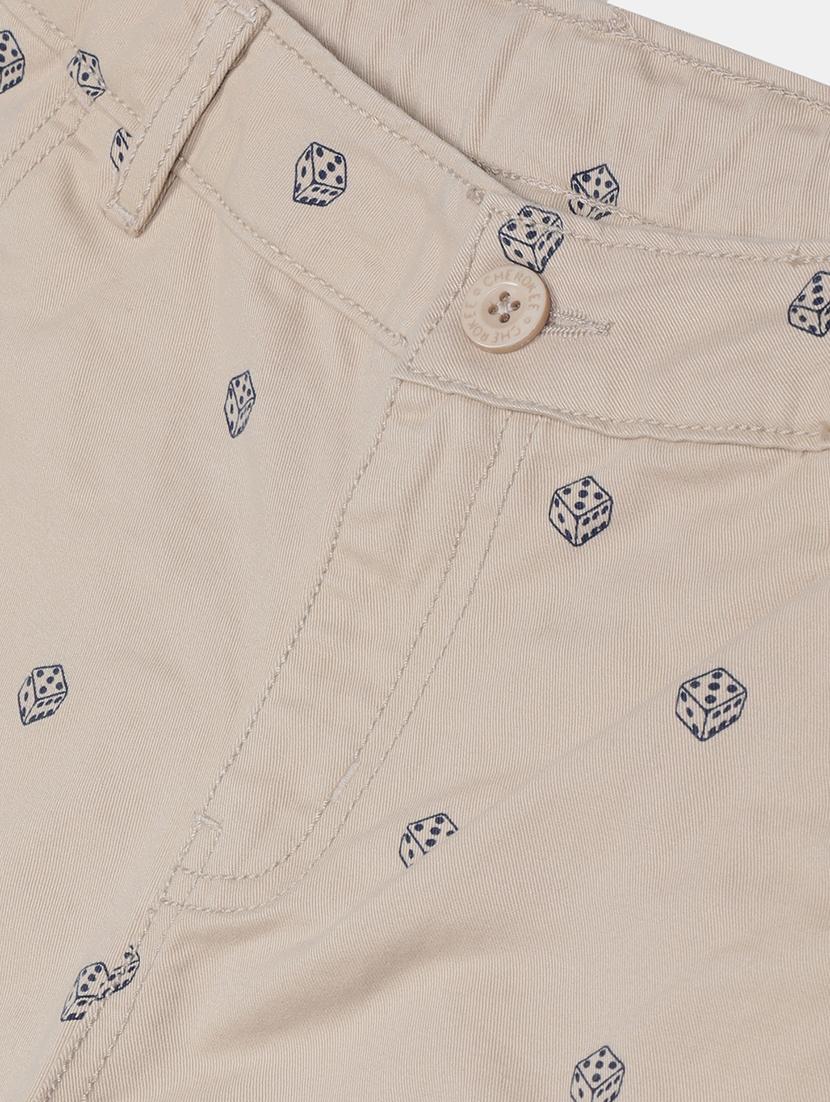 beige printed shorts - 17841782 - Zoom Image - 3