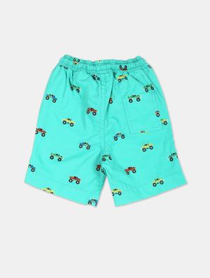 green printed shorts - 17841867 - Standard Image - 2