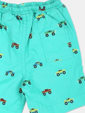 green printed shorts - 17841867 - Standard Image - 3