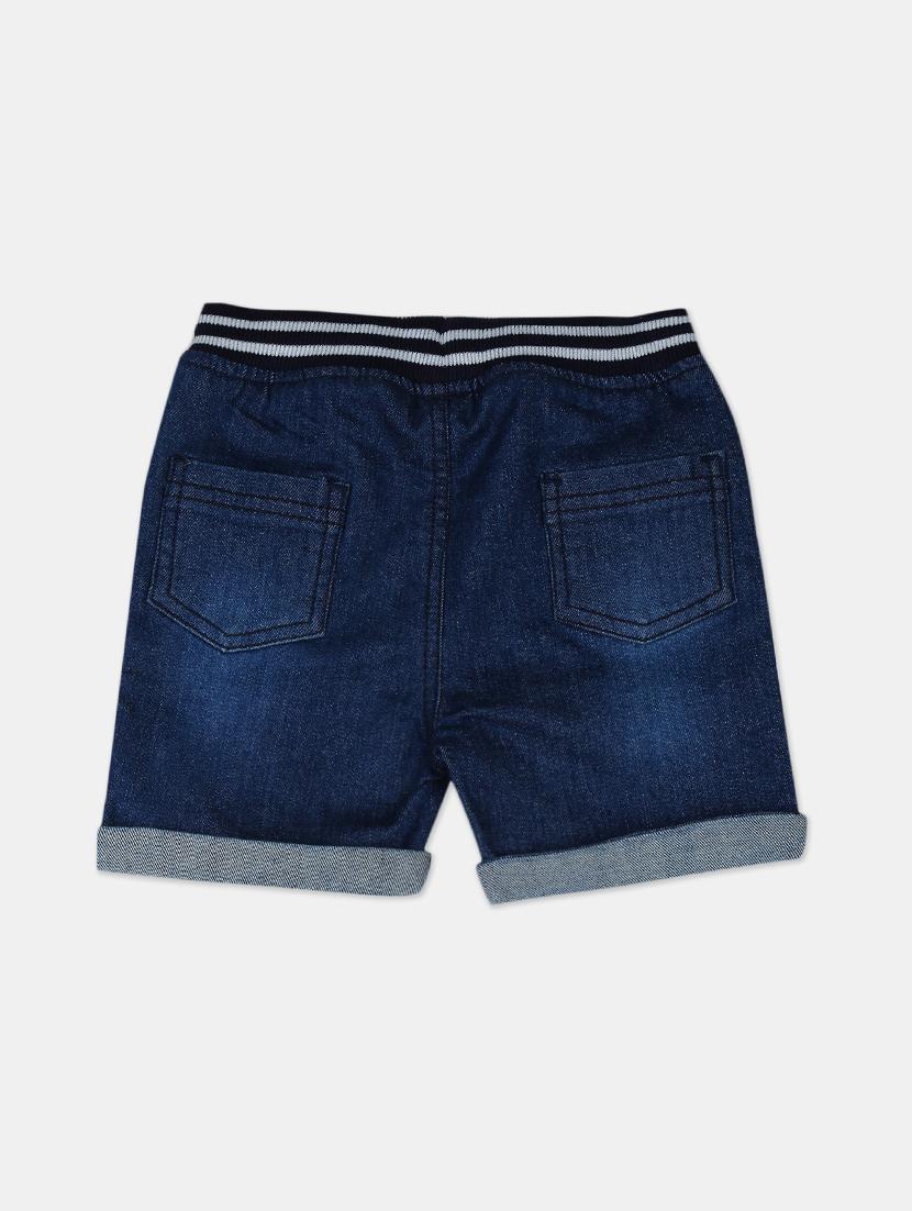 navy blue solid shorts - 17841868 - Zoom Image - 2