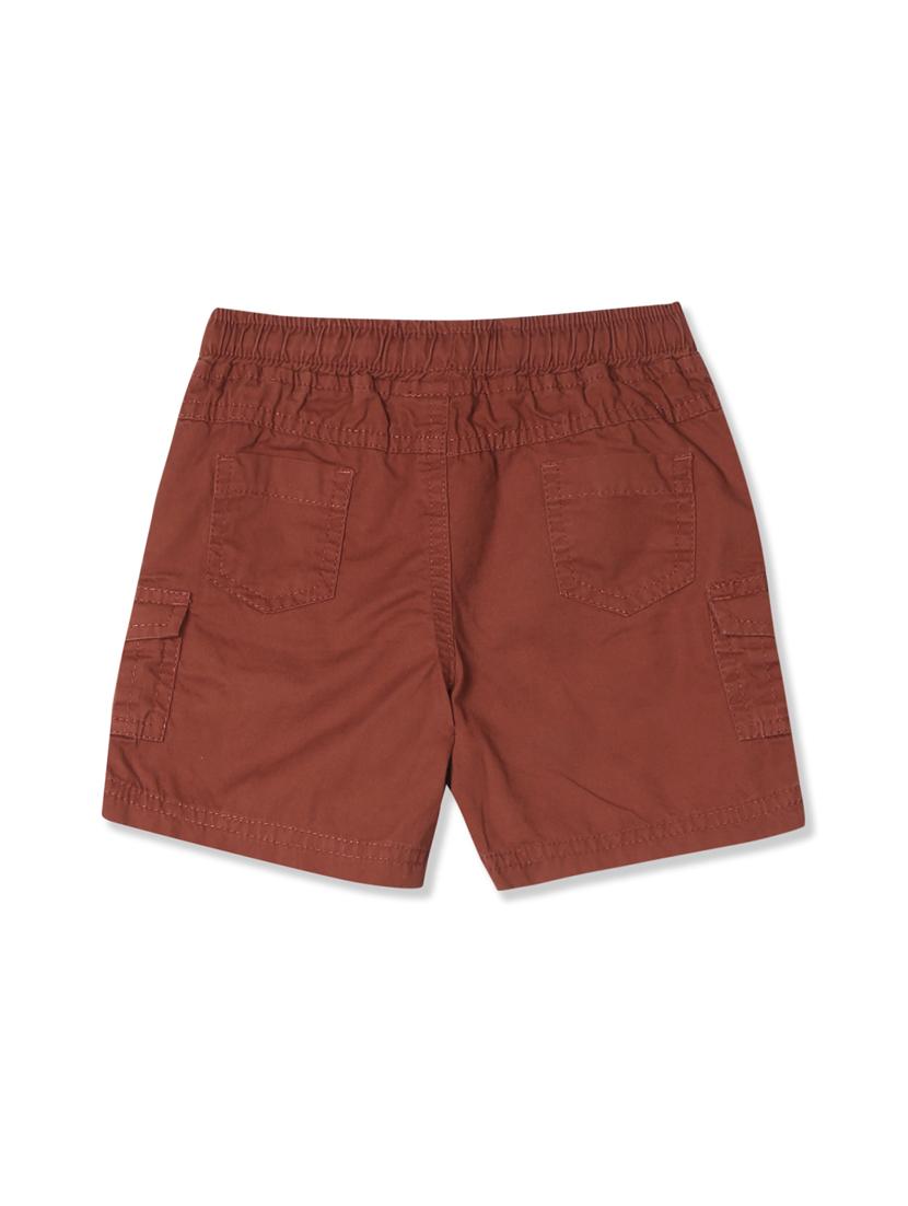 brown solid shorts - 17841879 - Zoom Image - 2