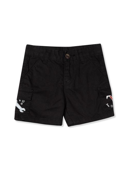 black printed shorts - 17841902 - Standard Image - 1